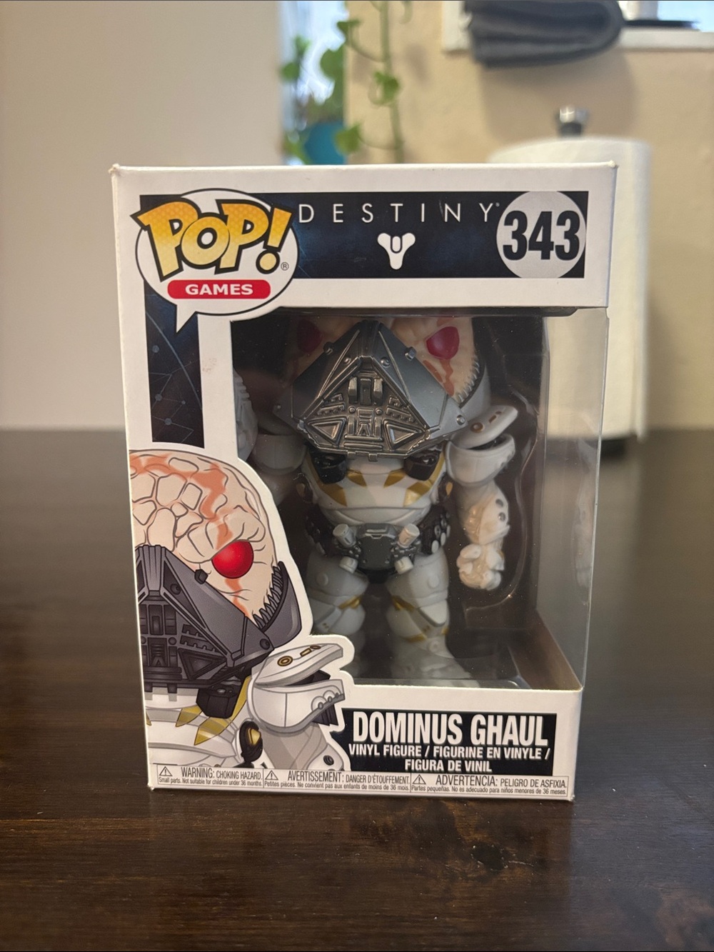 Funko Pop! Destiny Dominus Ghaul Vinyl Figure - White, Gray & Gold